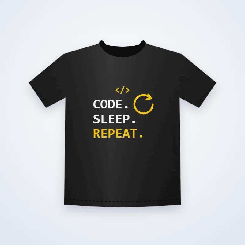 Code. Sleep. Repeat. Graphic Tee