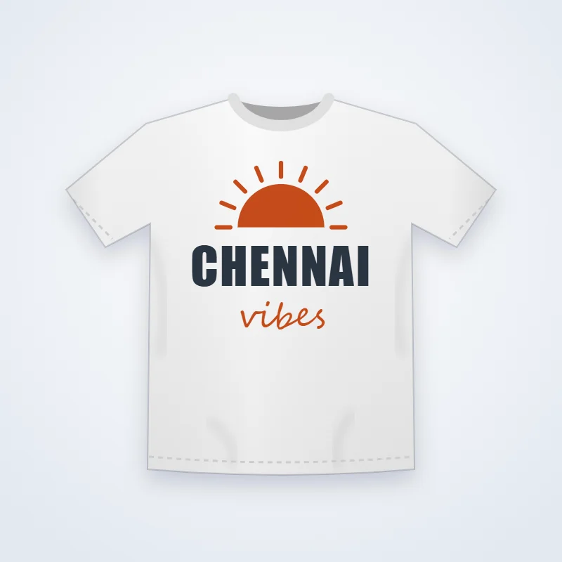 Chennai Vibes Typography Tee