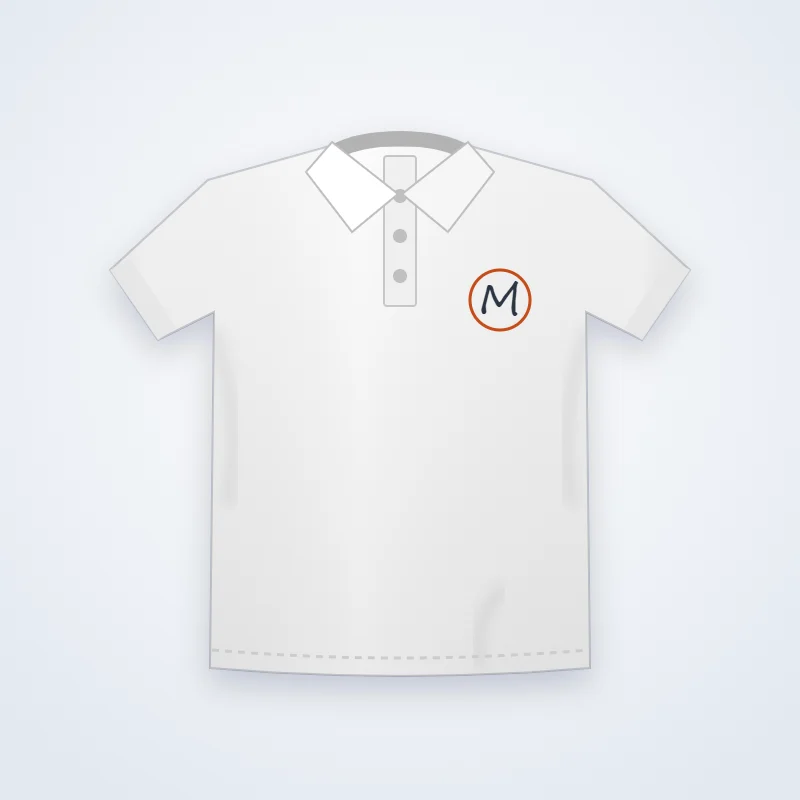 Monogram Embroidered Polo